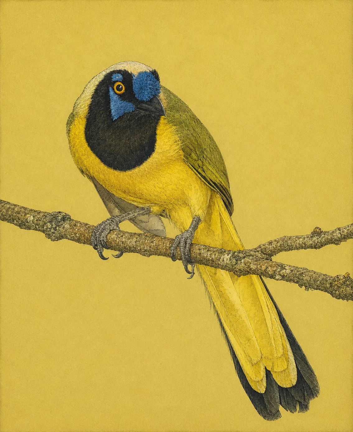 Green Jay (Cyanocorax yncas)