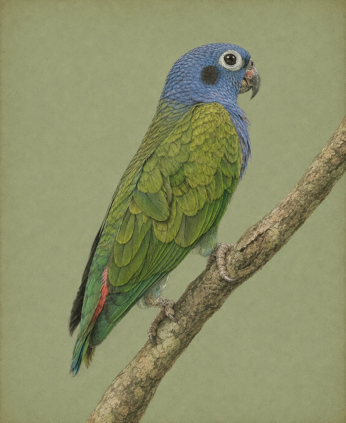 Blue-headed Parrot (Pionus menstruus)