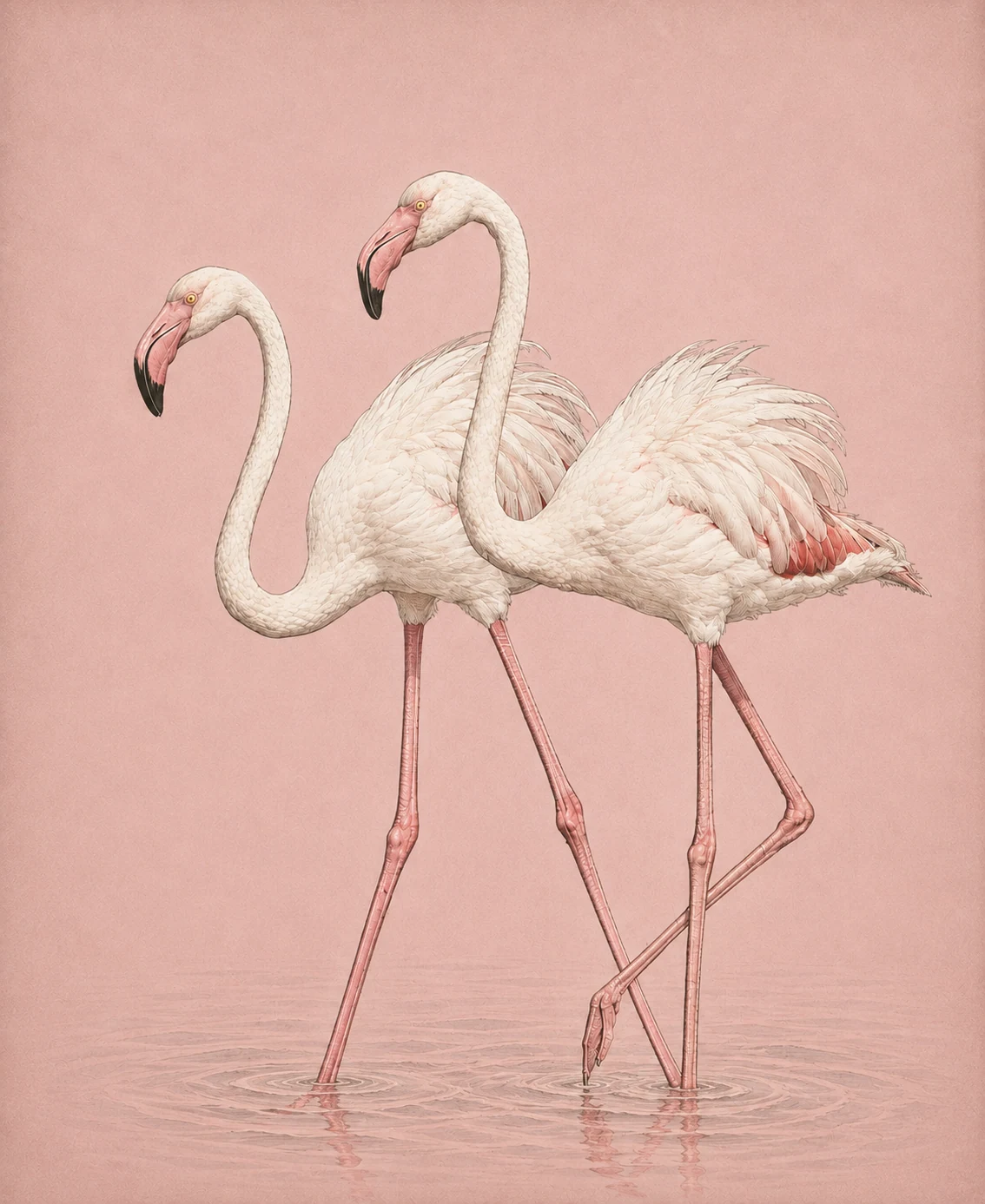 Greater Flamingo (Phoenicopterus roseus)