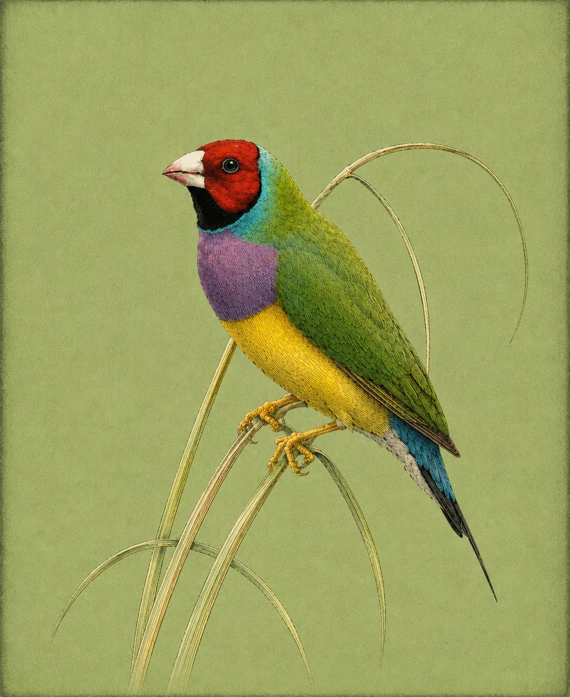 Gouldian Finch (Chloebia gouldiae)