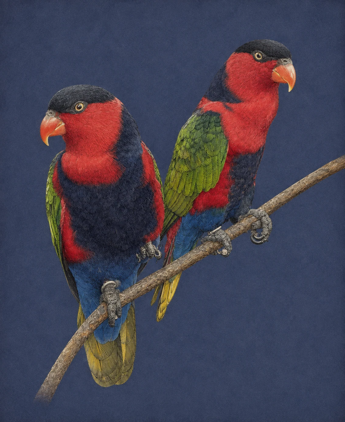 Black-capped Lory (Lorius lory)