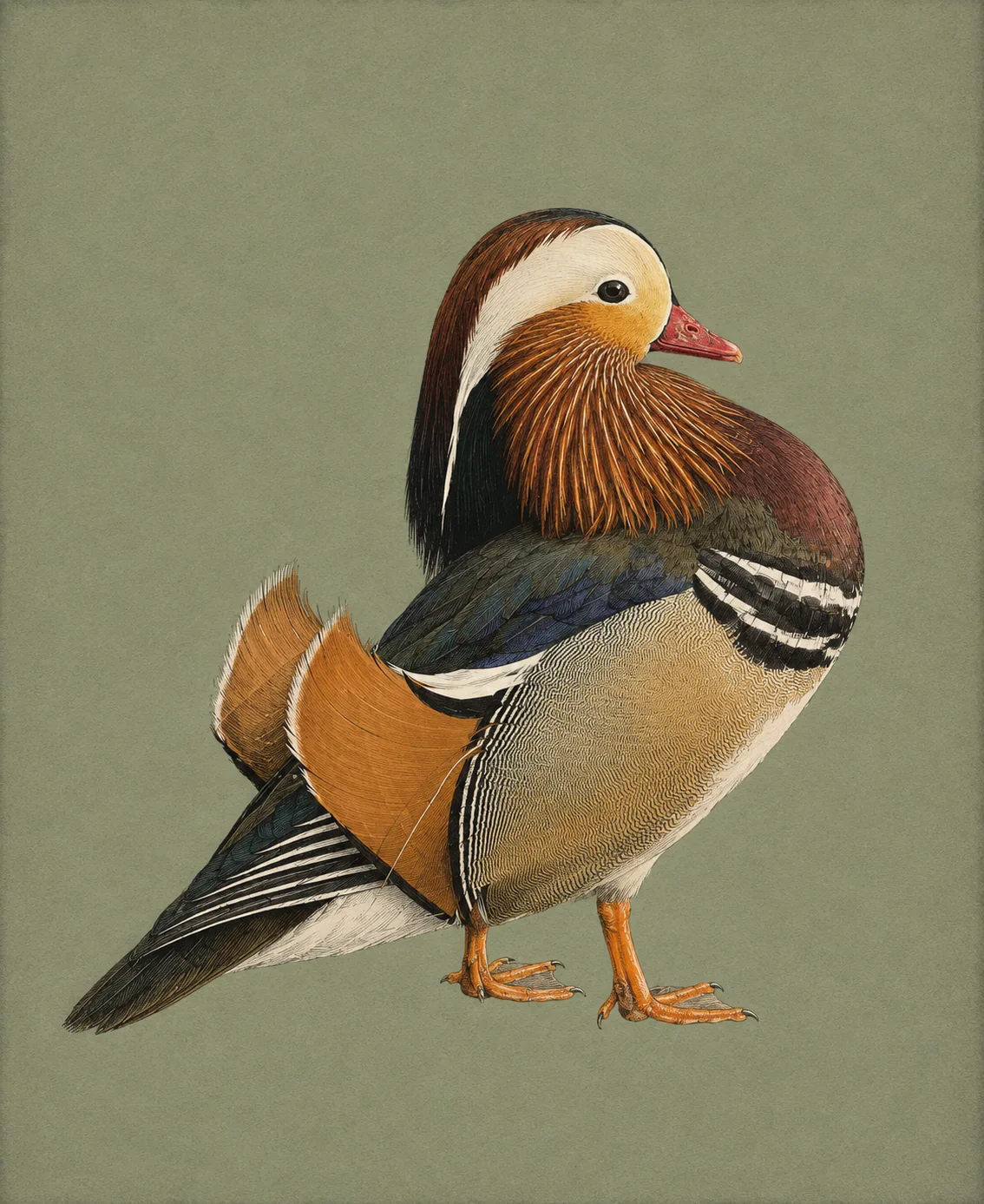 Mandarin Duck (Aix galericulata)