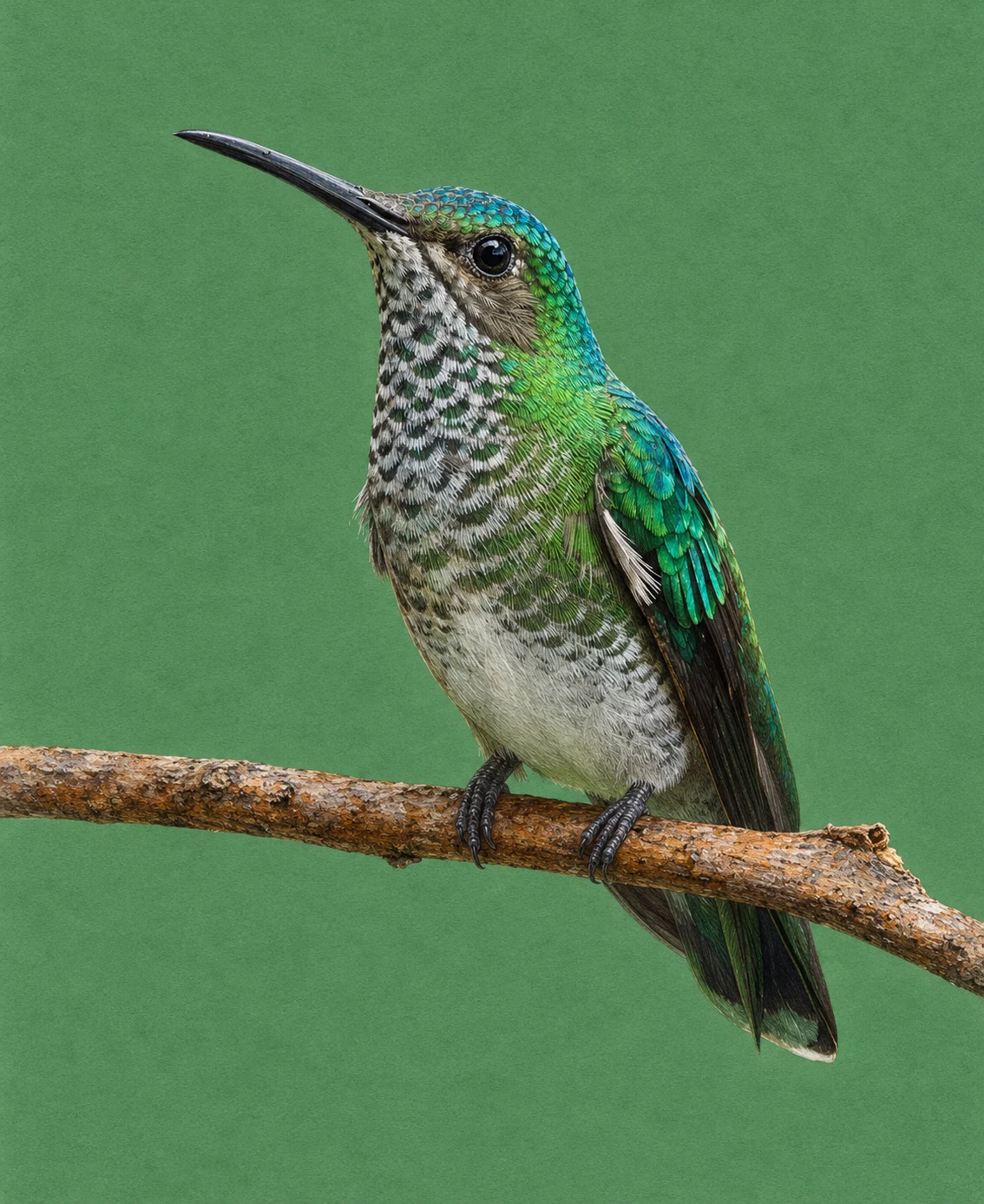 Frilled Coquette (Lophornis magnificus)