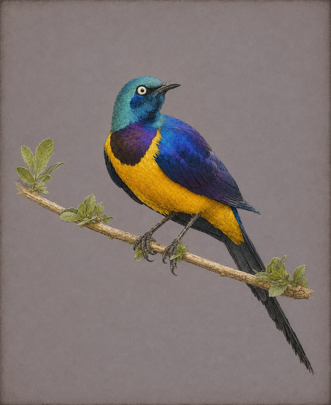 Golden-breasted Starling (Lamprotornis regius)