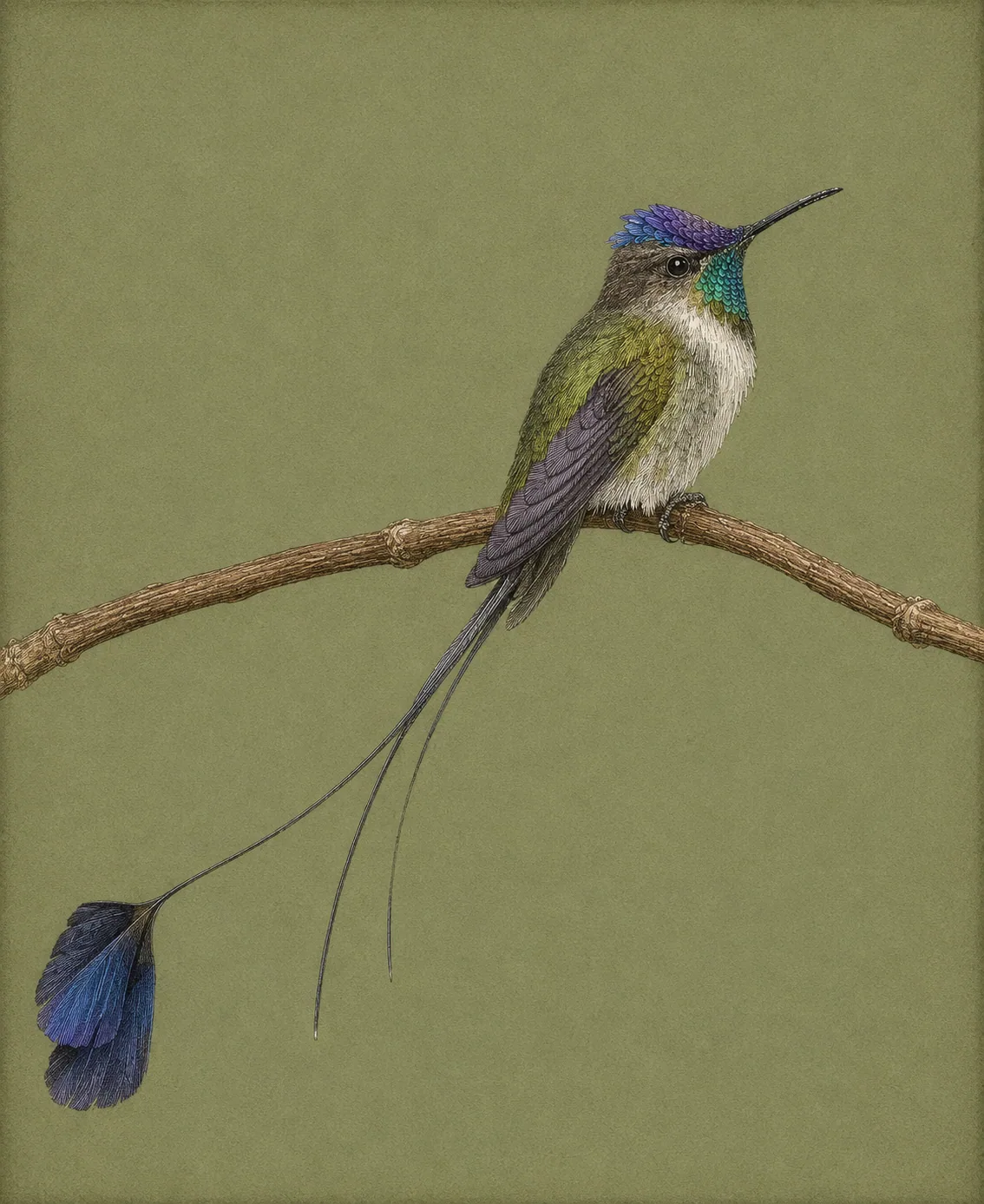 Marvelous Spatuletail (Loddigesia mirabilis)