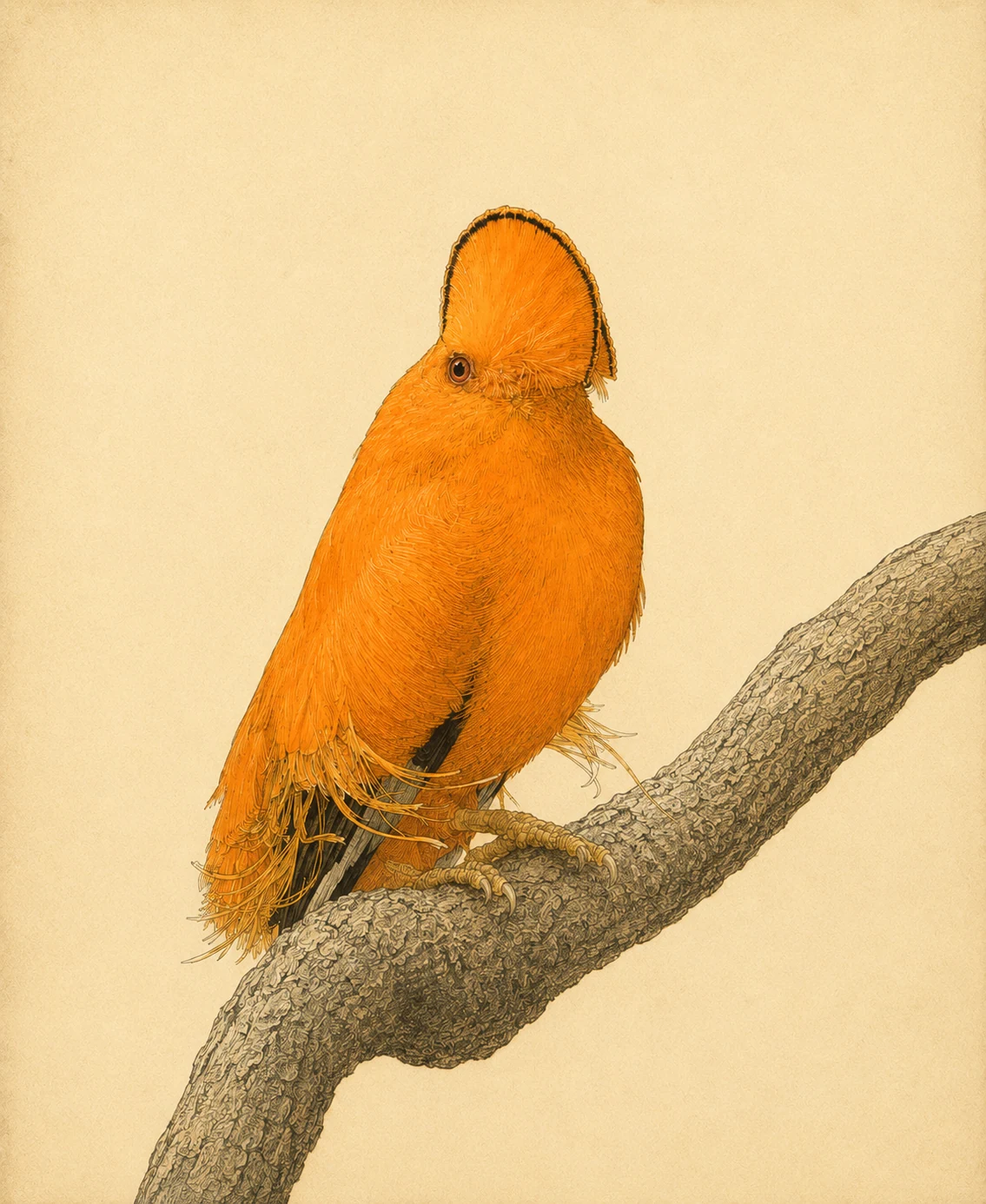 Guianan Cock-of-the-rock (Rupicola rupicola)
