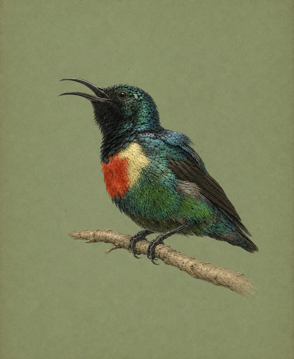 Beautiful Sunbird (Cinnyris pulchellus)