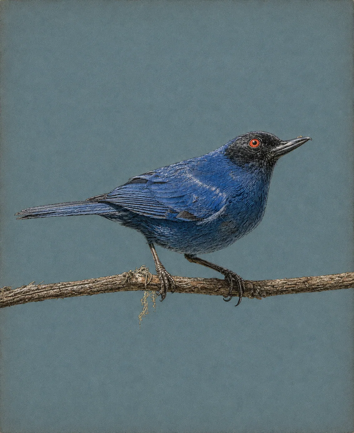 Masked Flowerpiercer (Diglossa cyanea)