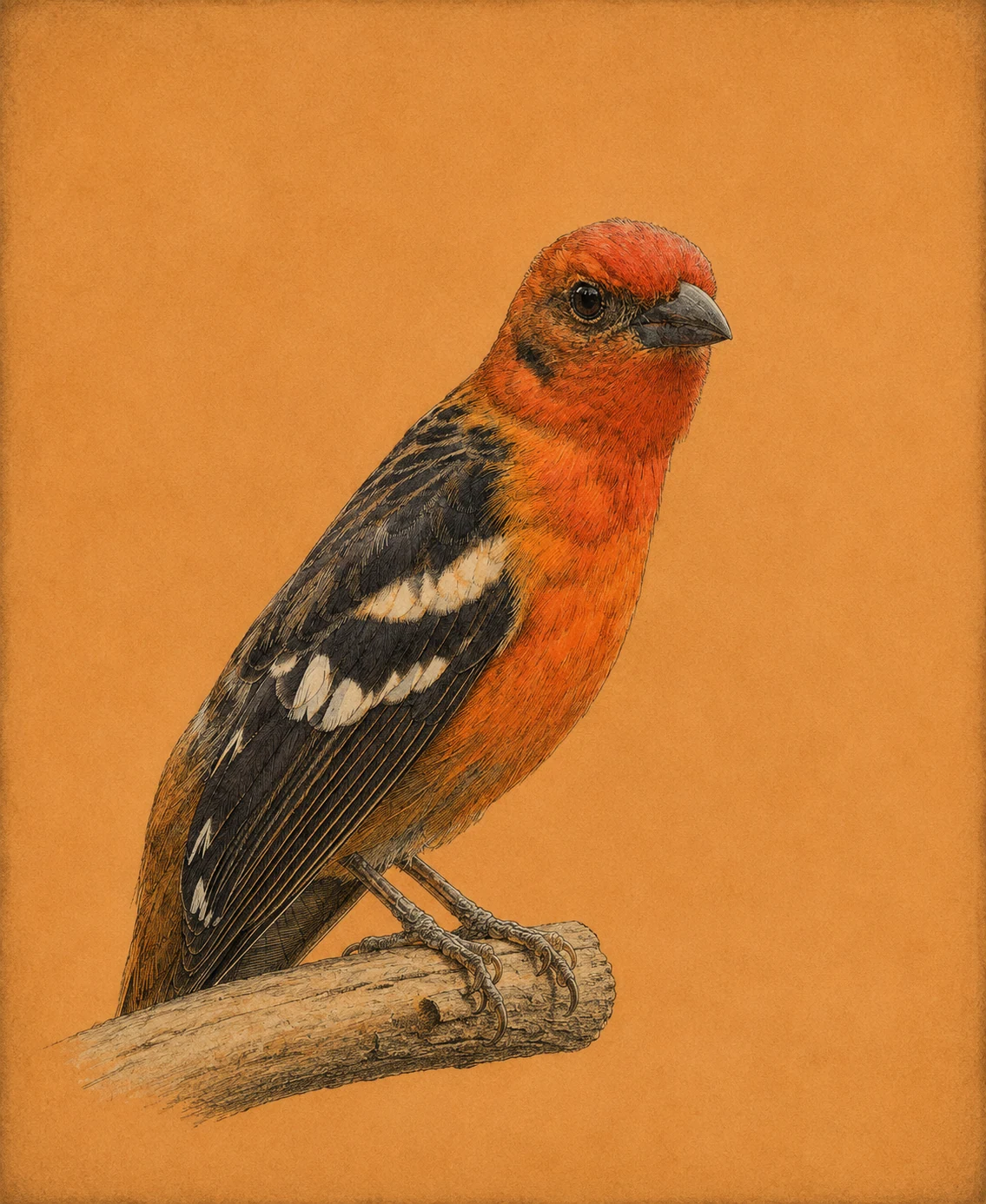 Flame-colored Tanager (Piranga bidentata)