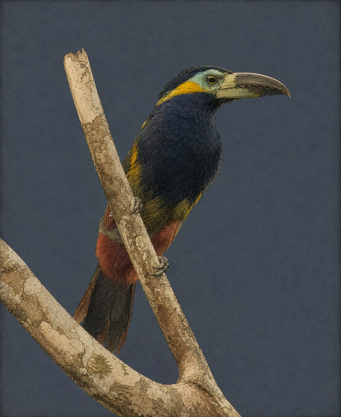 Golden-collared Toucanet (Aulacorhynchus prasinus (complex))