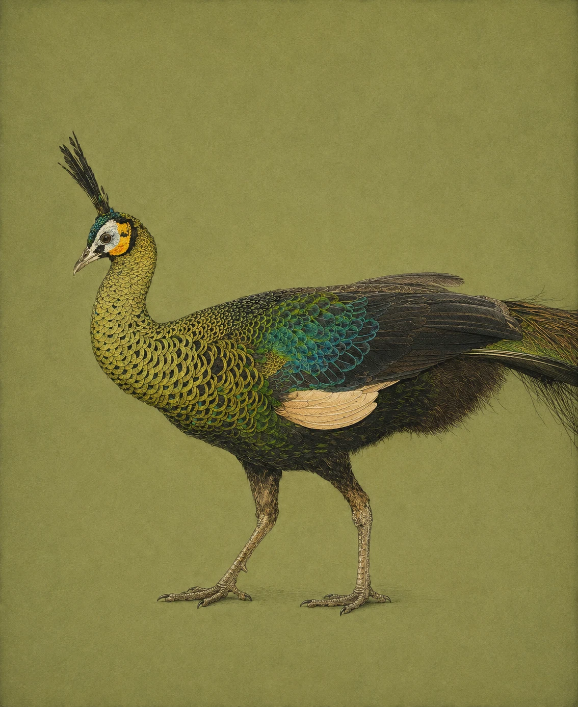 Green Peafowl (Pavo muticus)