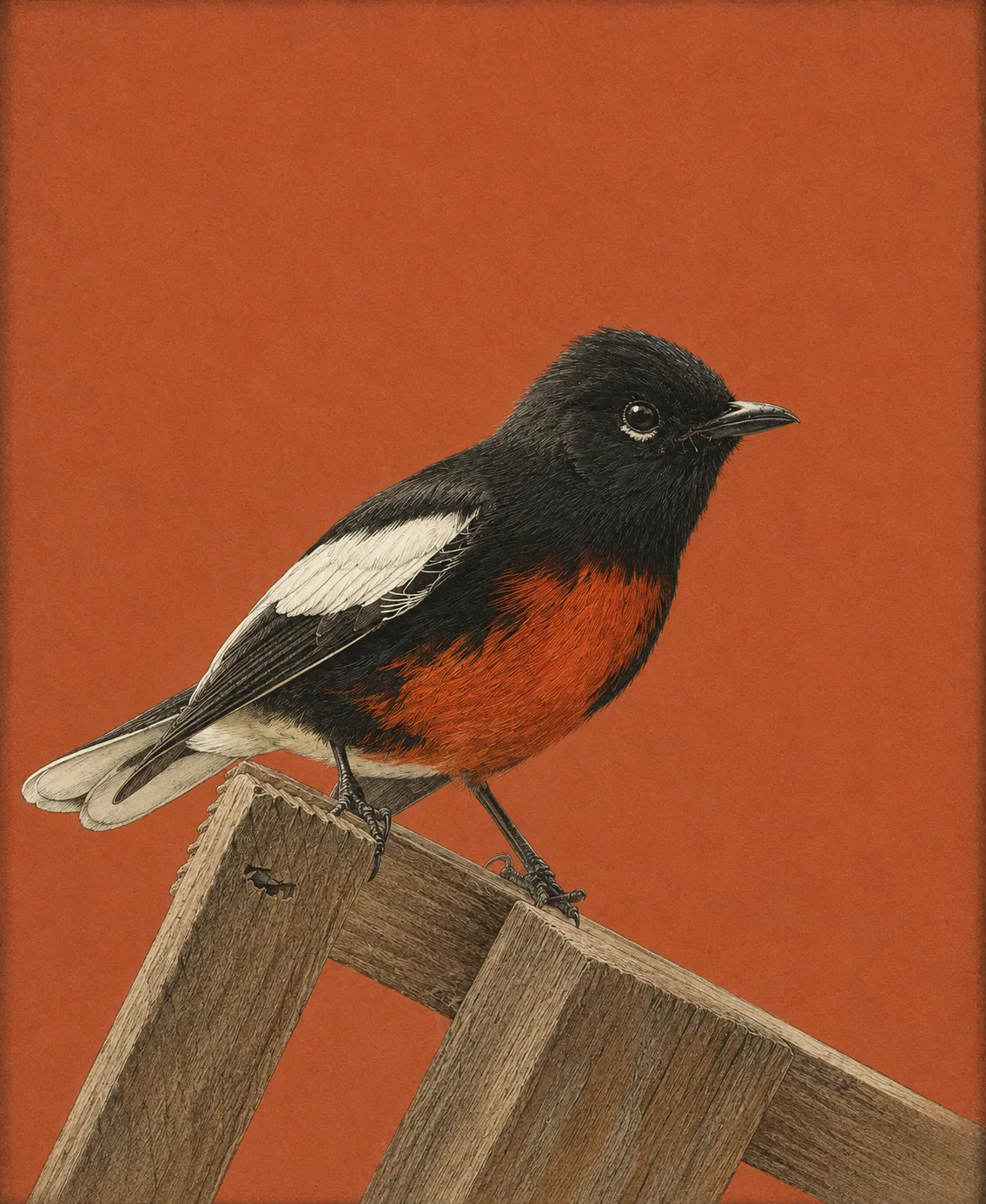 Painted Redstart (Myioborus pictus)