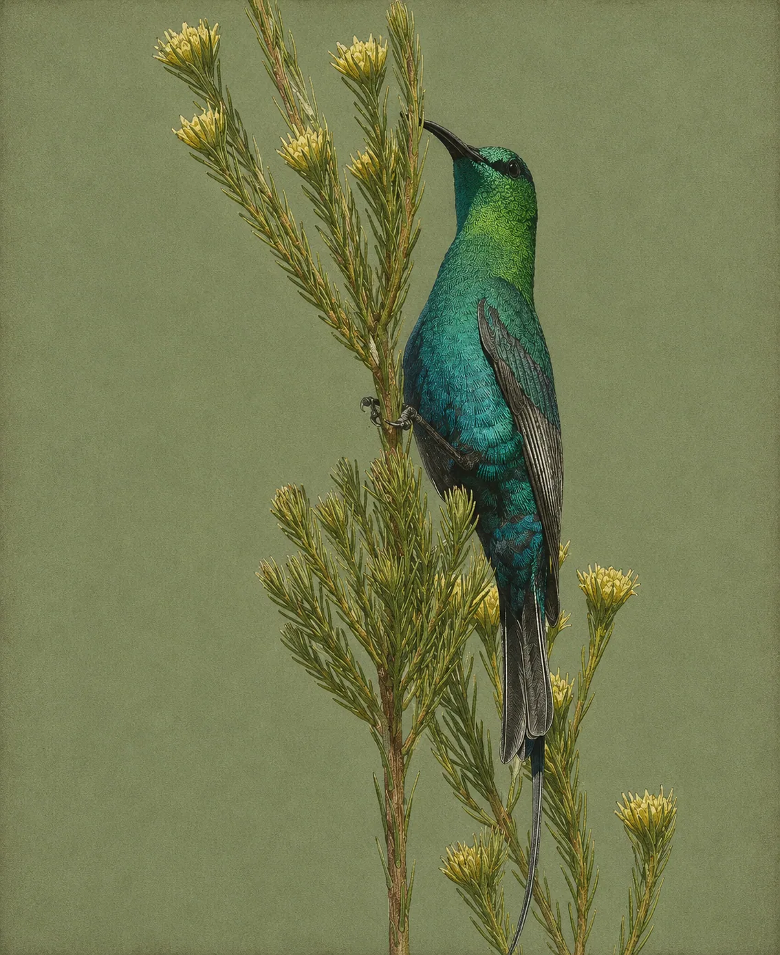 Malachite Sunbird (Nectarinia famosa)