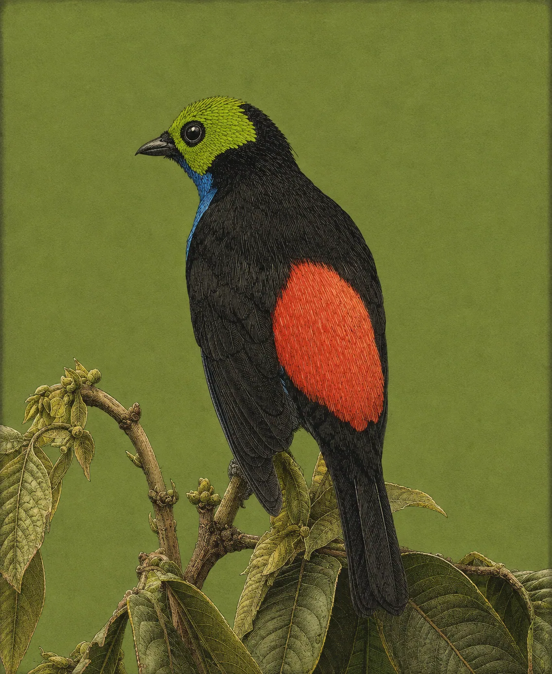 Paradise Tanager (Tangara chilensis)