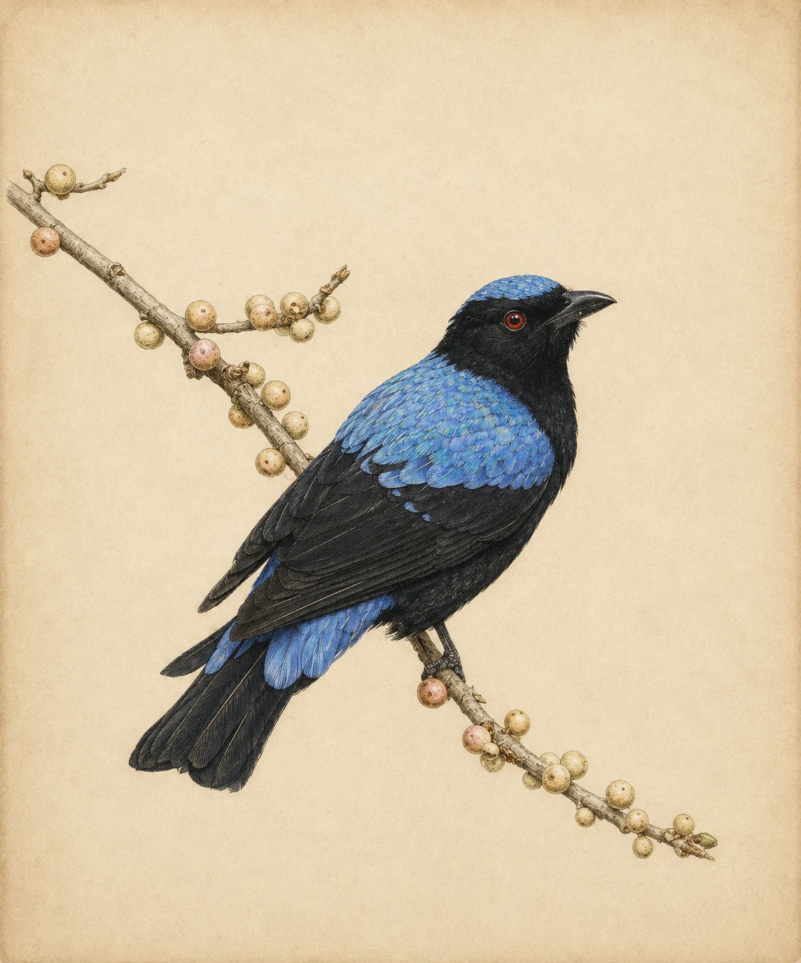 Asian Fairy-bluebird (Irena puella)