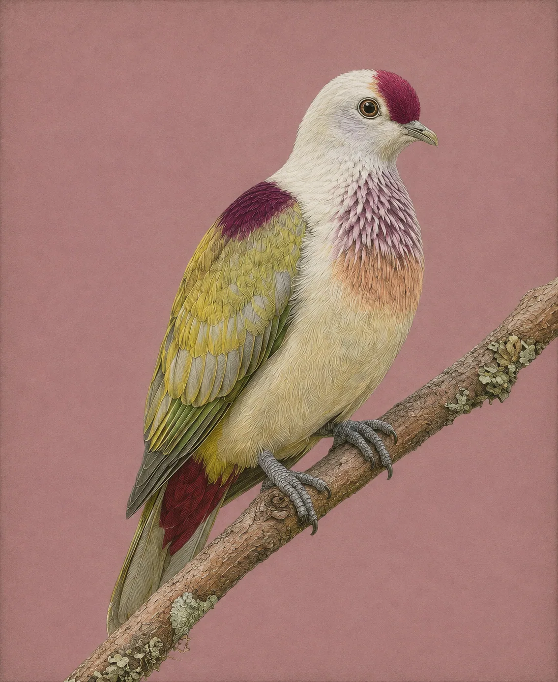 Many-colored Fruit Dove (Ptilinopus perousii)