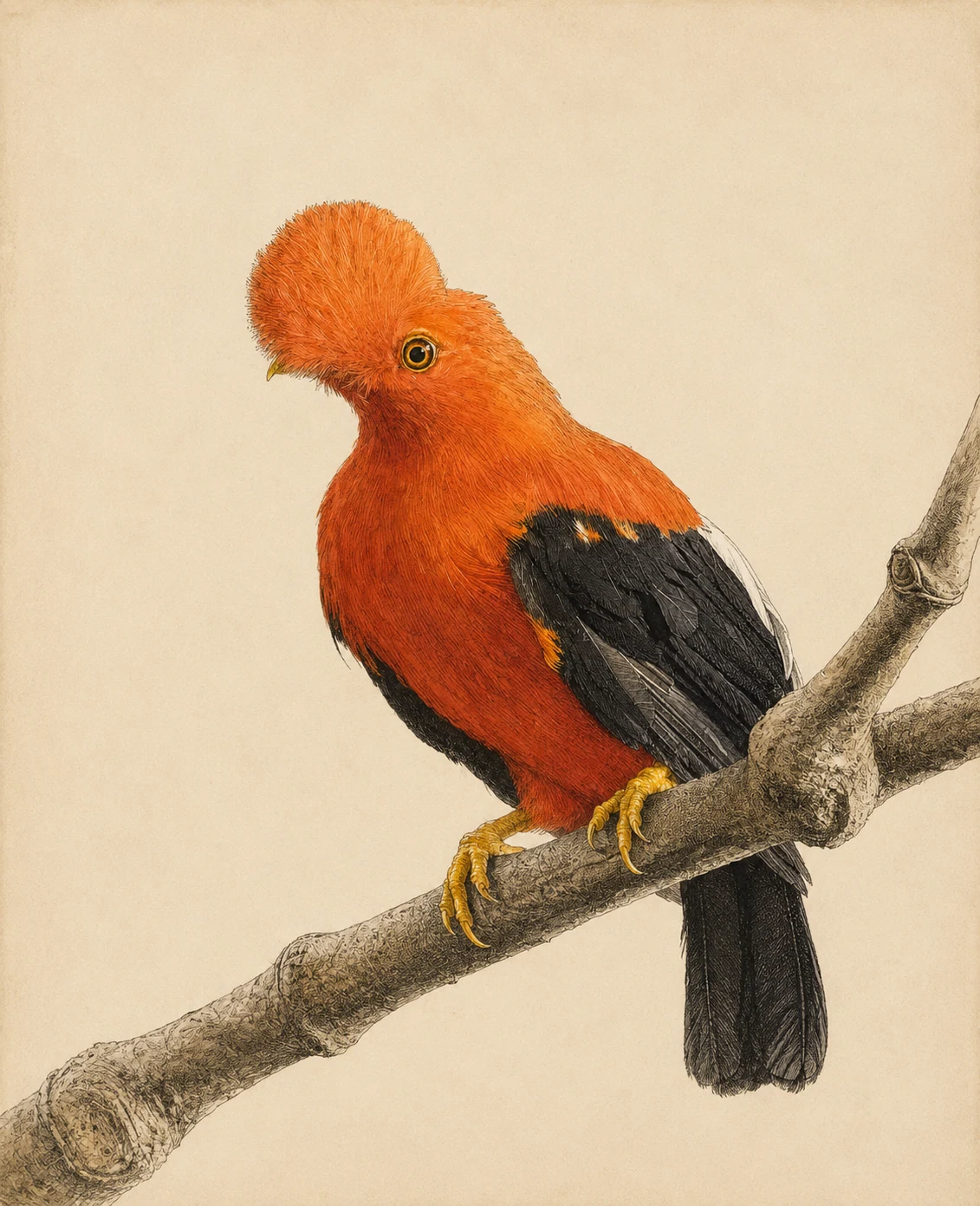 Andean Cock-of-the-rock (Rupicola peruvianus)