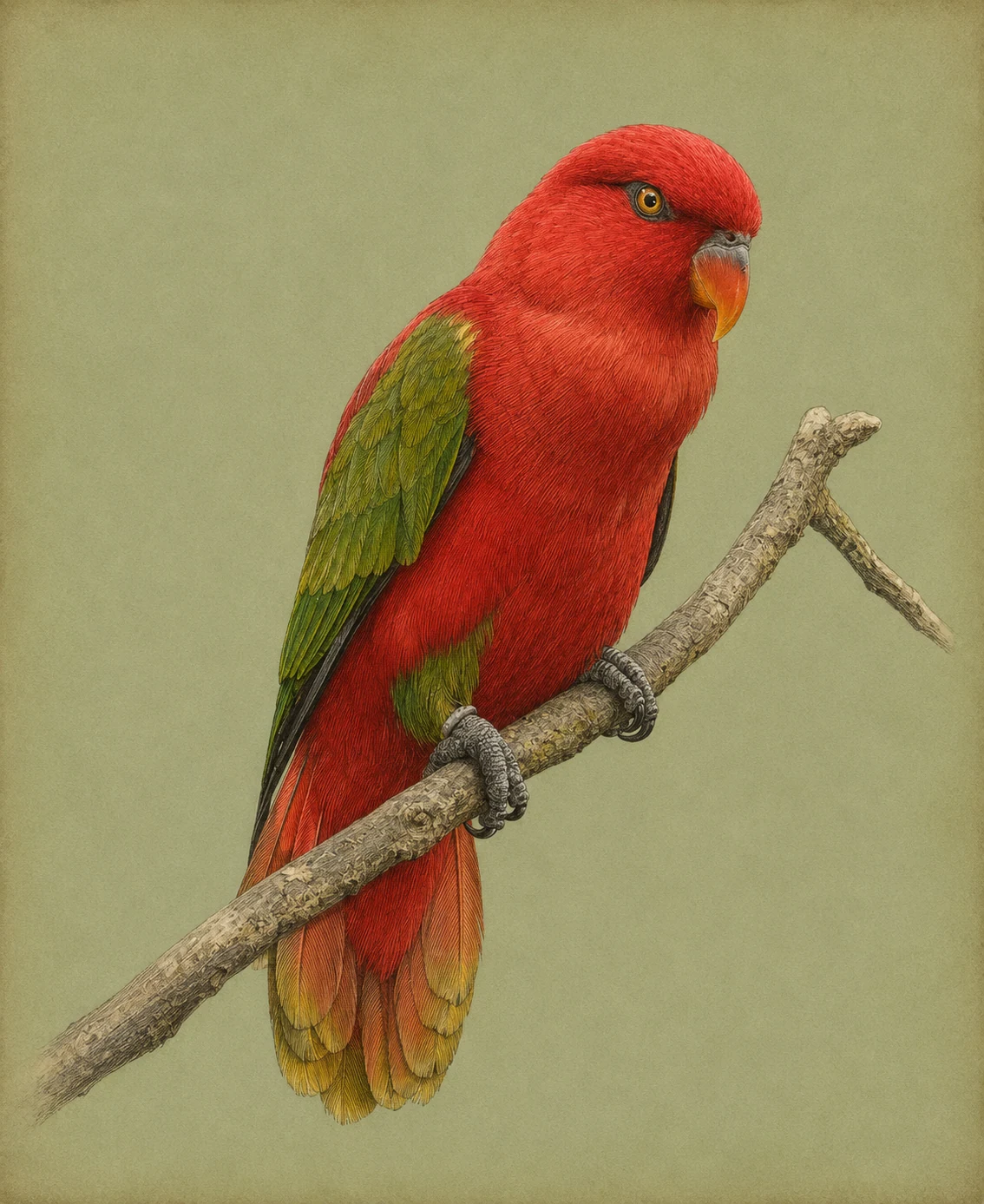 Chattering Lory (Lorius garrulus)