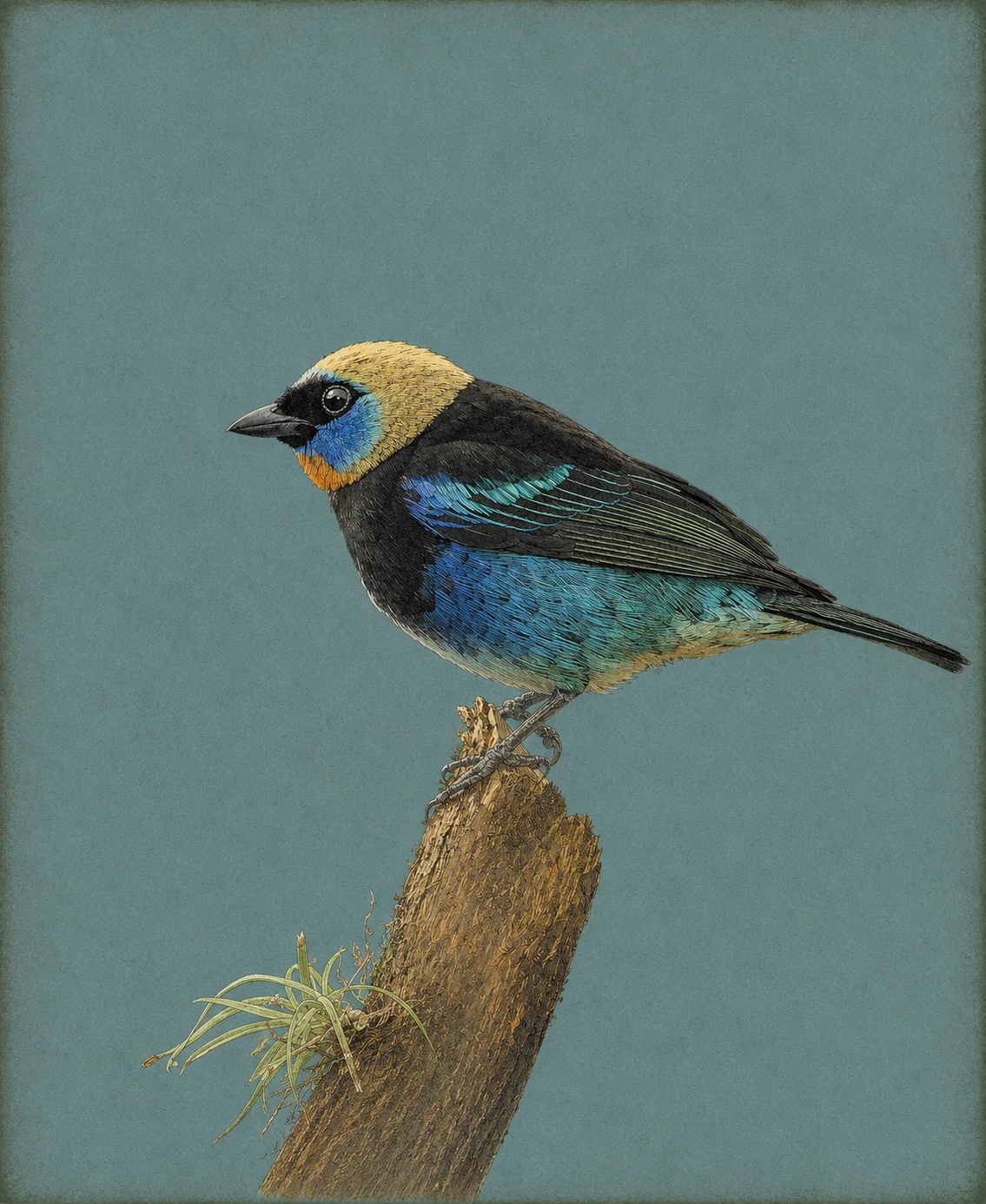 Golden-hooded Tanager (Stilpnia larvata)