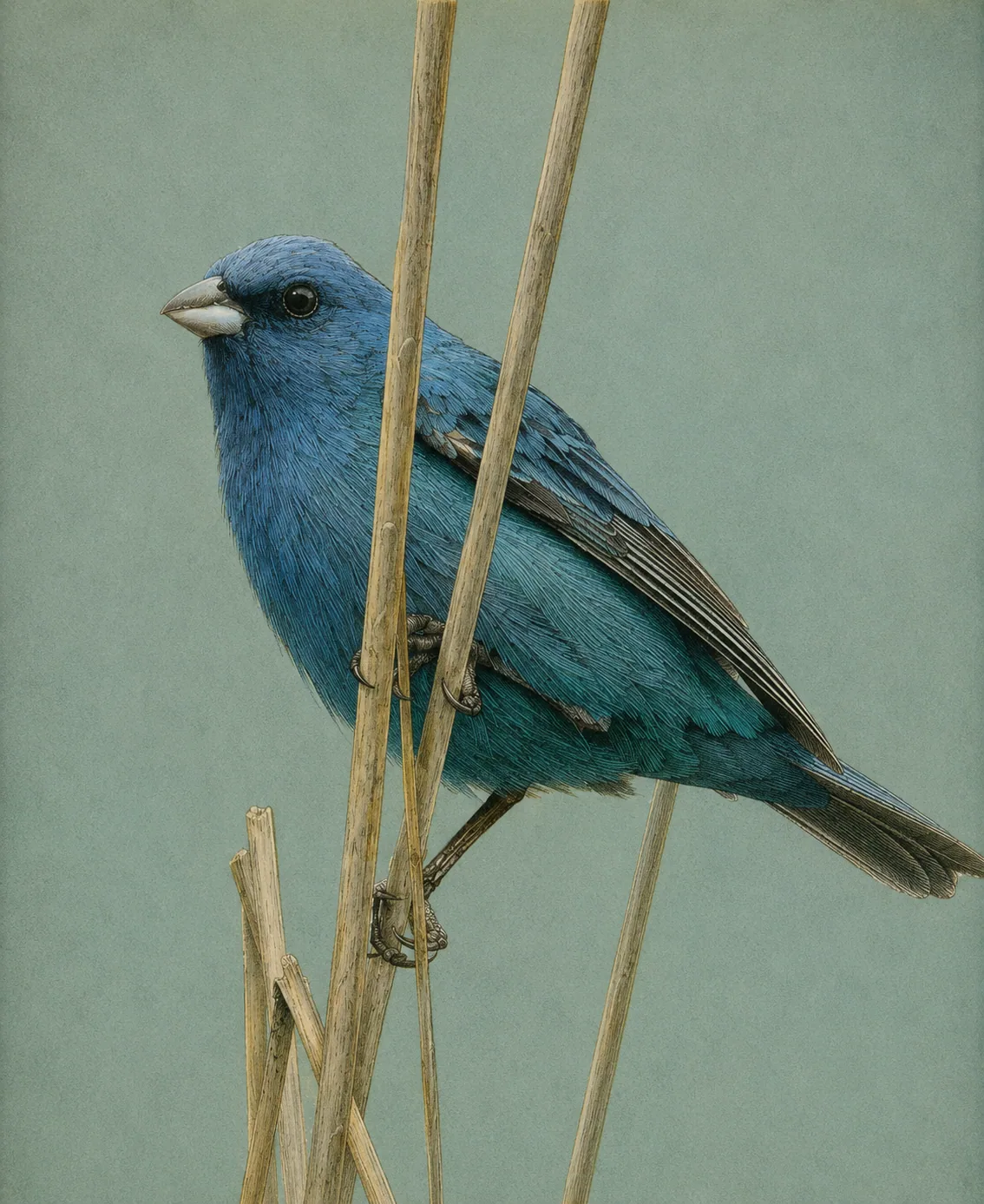 Indigo Bunting (Passerina cyanea)
