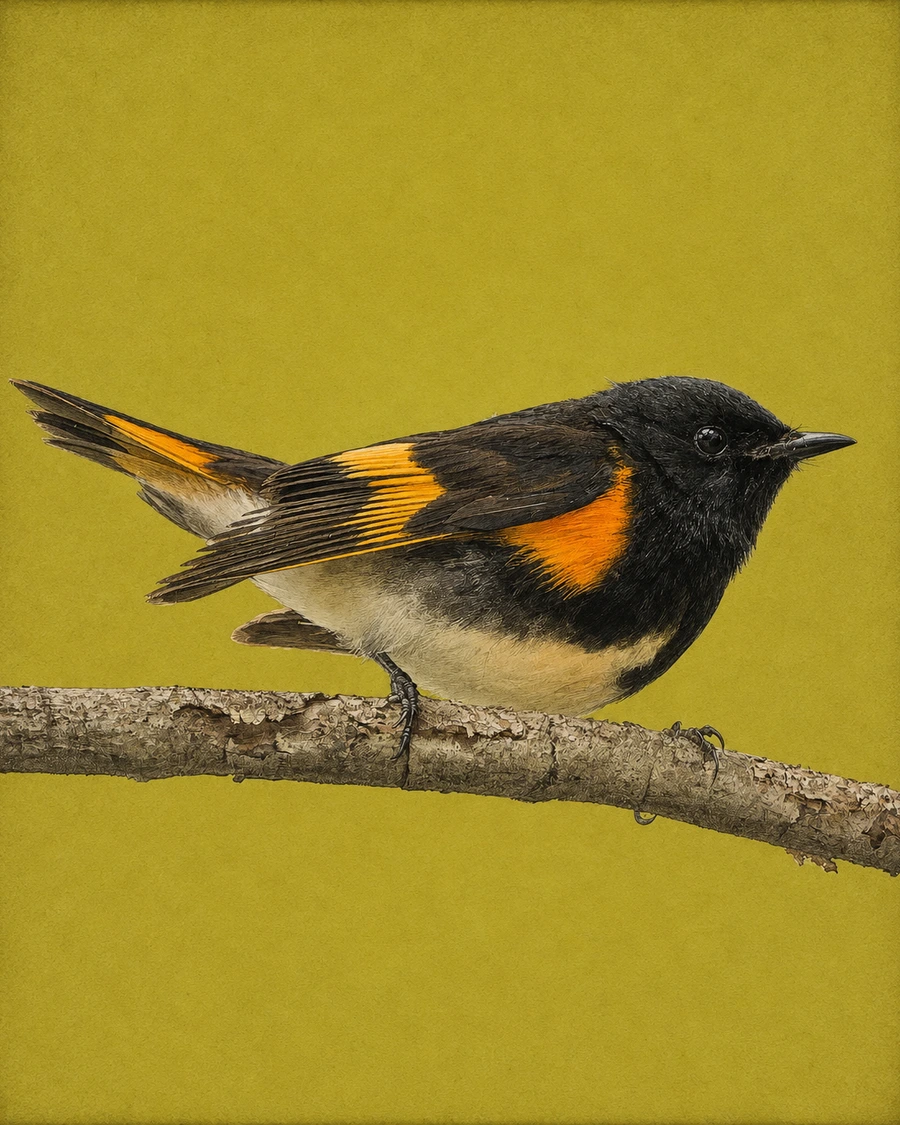 American Redstart, Setophaga ruticilla