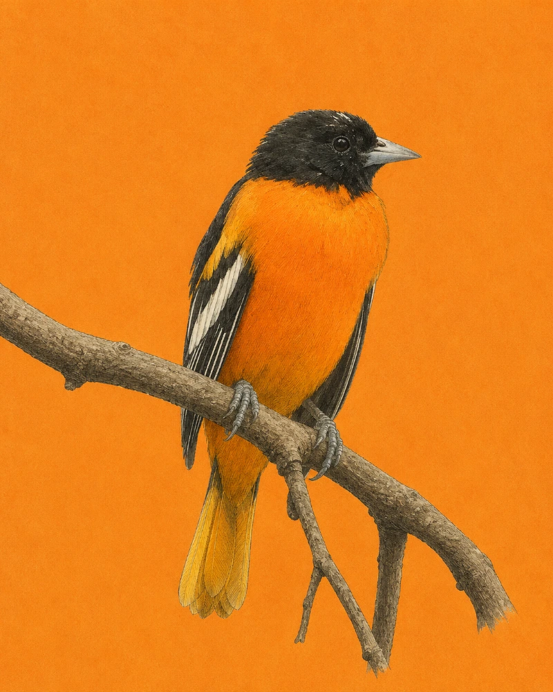 Baltimore Oriole (Icterus galbula)