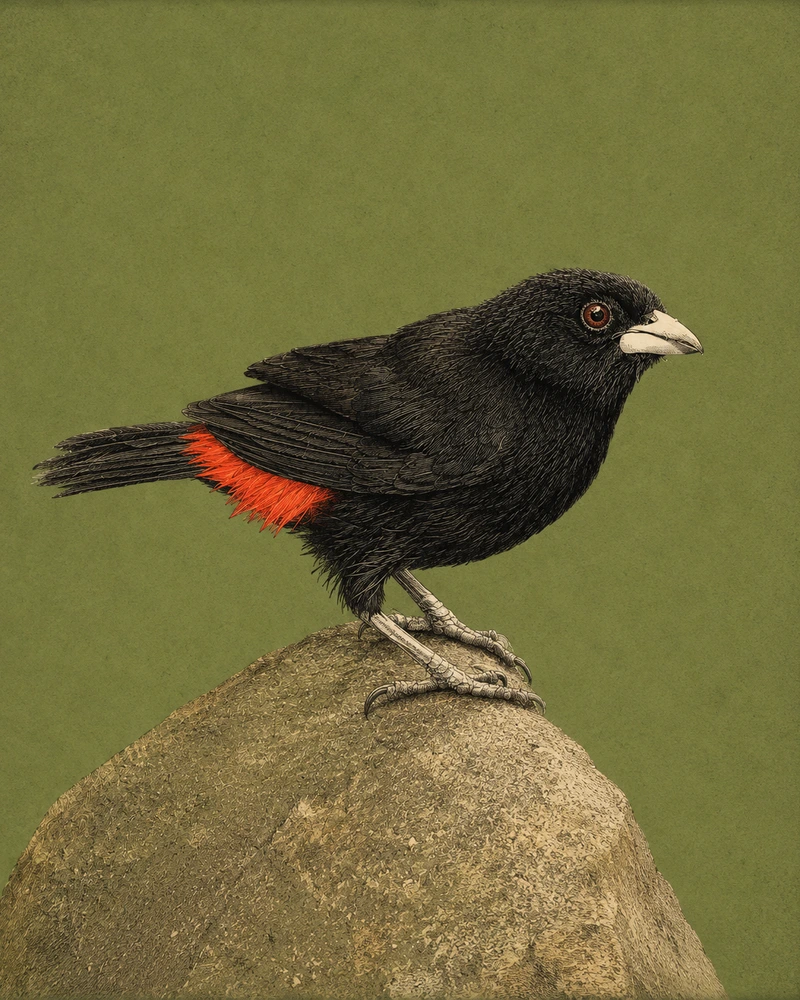 Passerini's Tanager, Ramphocelus passerinii
