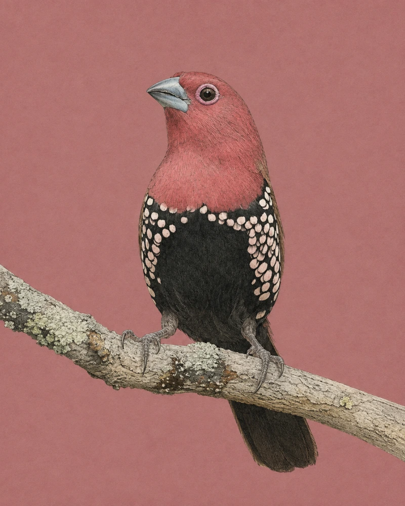 Pink-throated twinspot