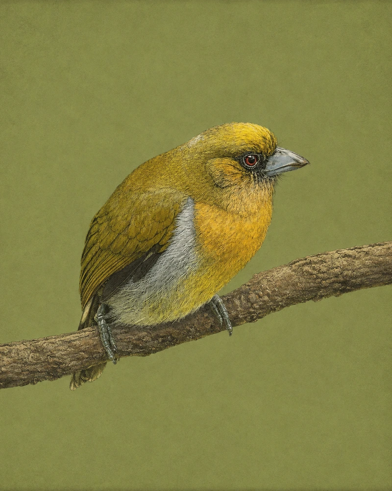 Prong-billed Barbet, Semnornis frantzii