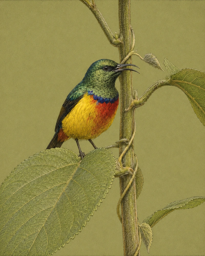 Regal Sunbird, Cinnyris regius