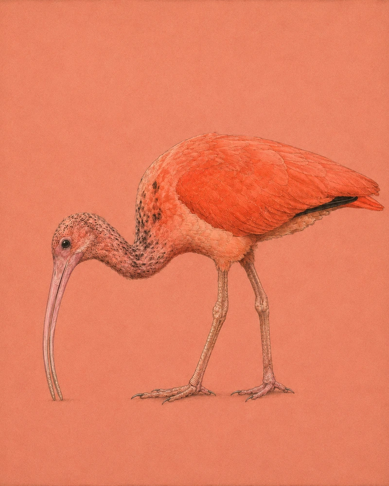 Scarlet Ibis, Eudocimus ruber