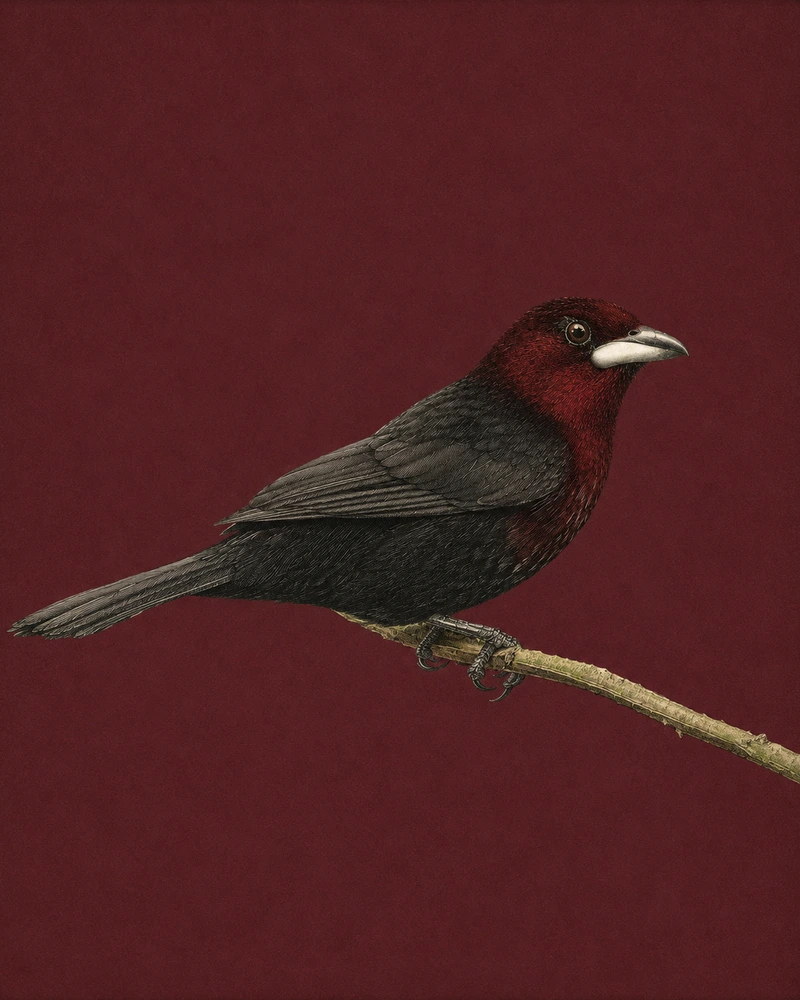 Silver-beaked Tanager, Ramphocelus carbo