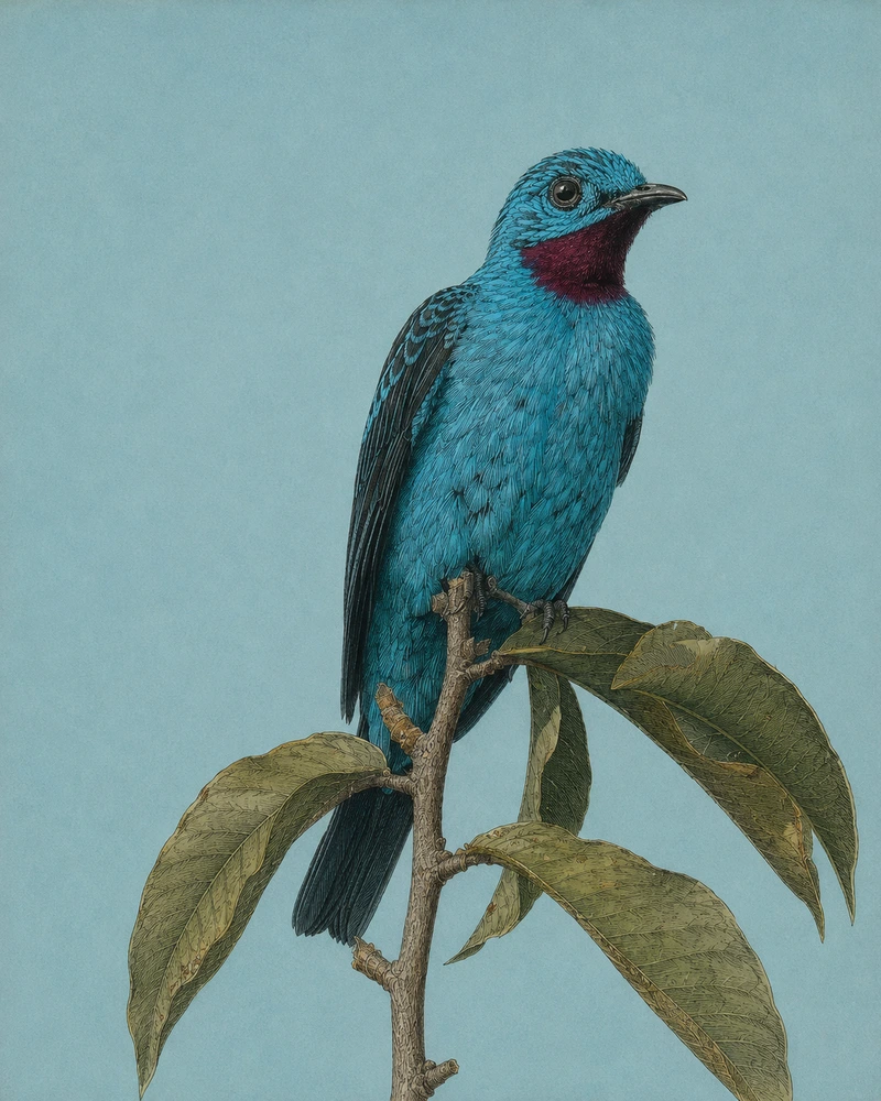 Spangled Cotinga, Cotinga cayana