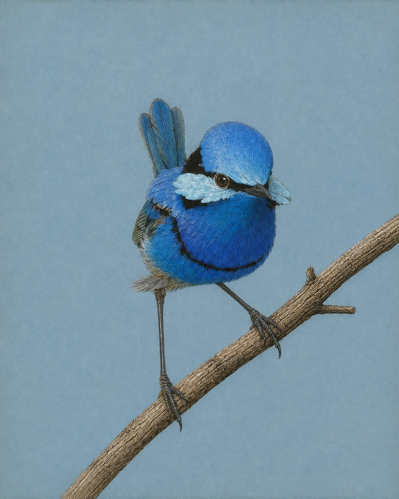 Splendid Fairywren, Malurus splendens