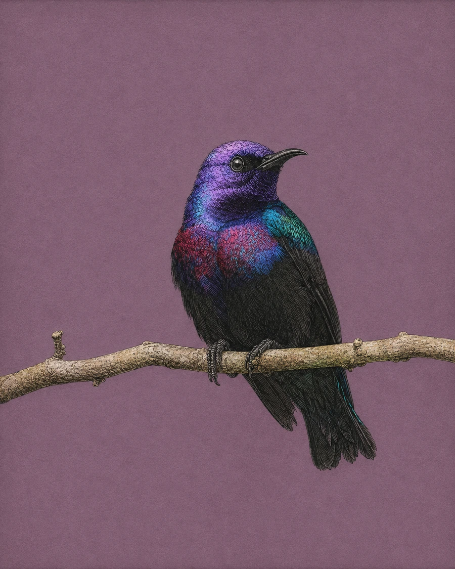 Splendid Sunbird, Cinnyris coccinigastrus
