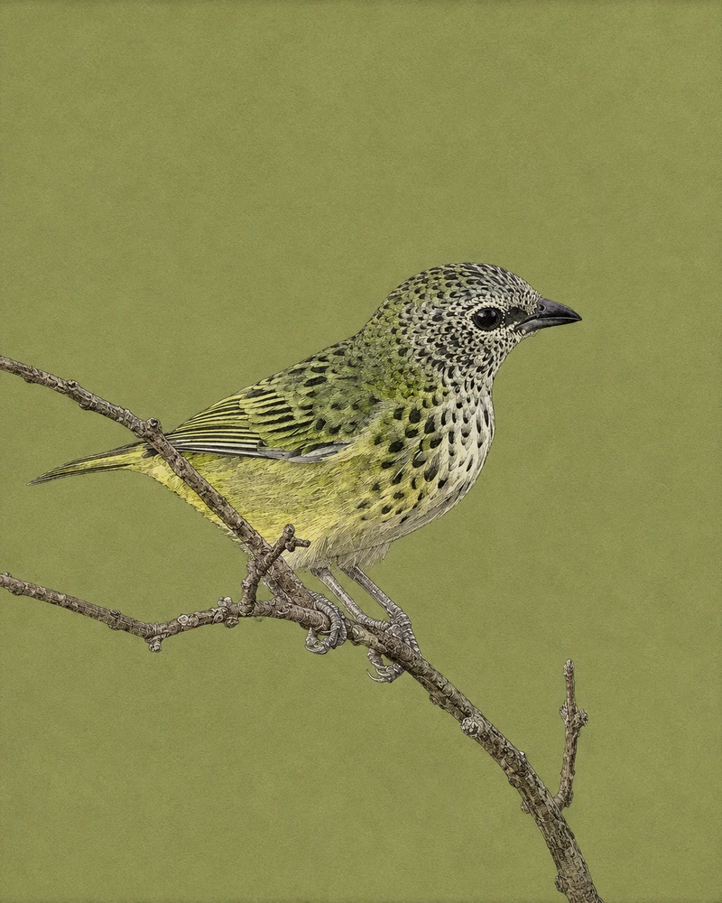 Spotted Tanager, Tangara punctata