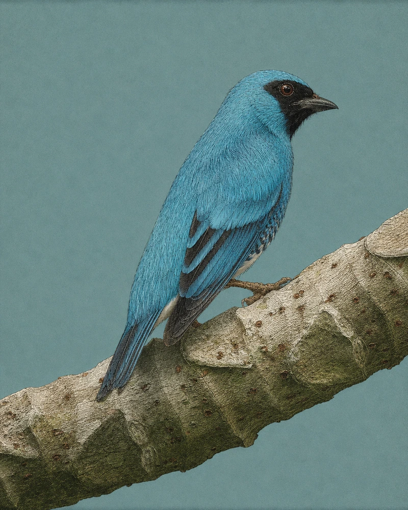 Swallow Tanager, Tersina viridis