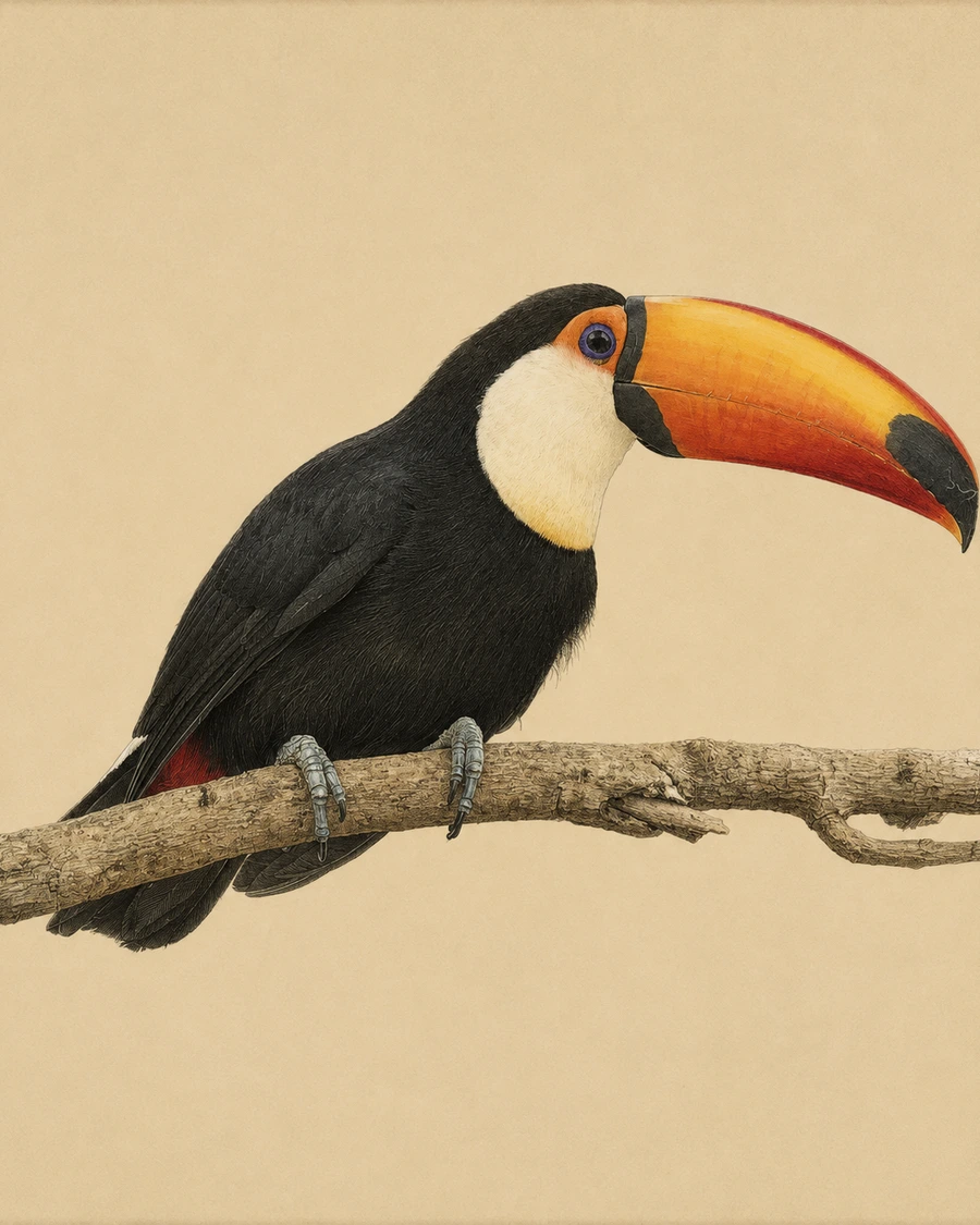 Toco Toucan, Ramphastos toco