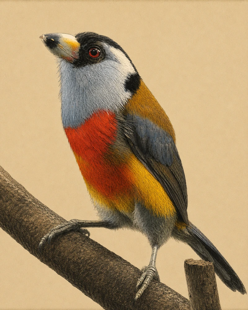 Toucan Barbet, Semnornis ramphastinus