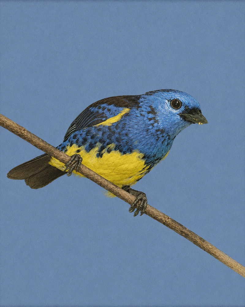 Turquoise Tanager, Tangara mexicana