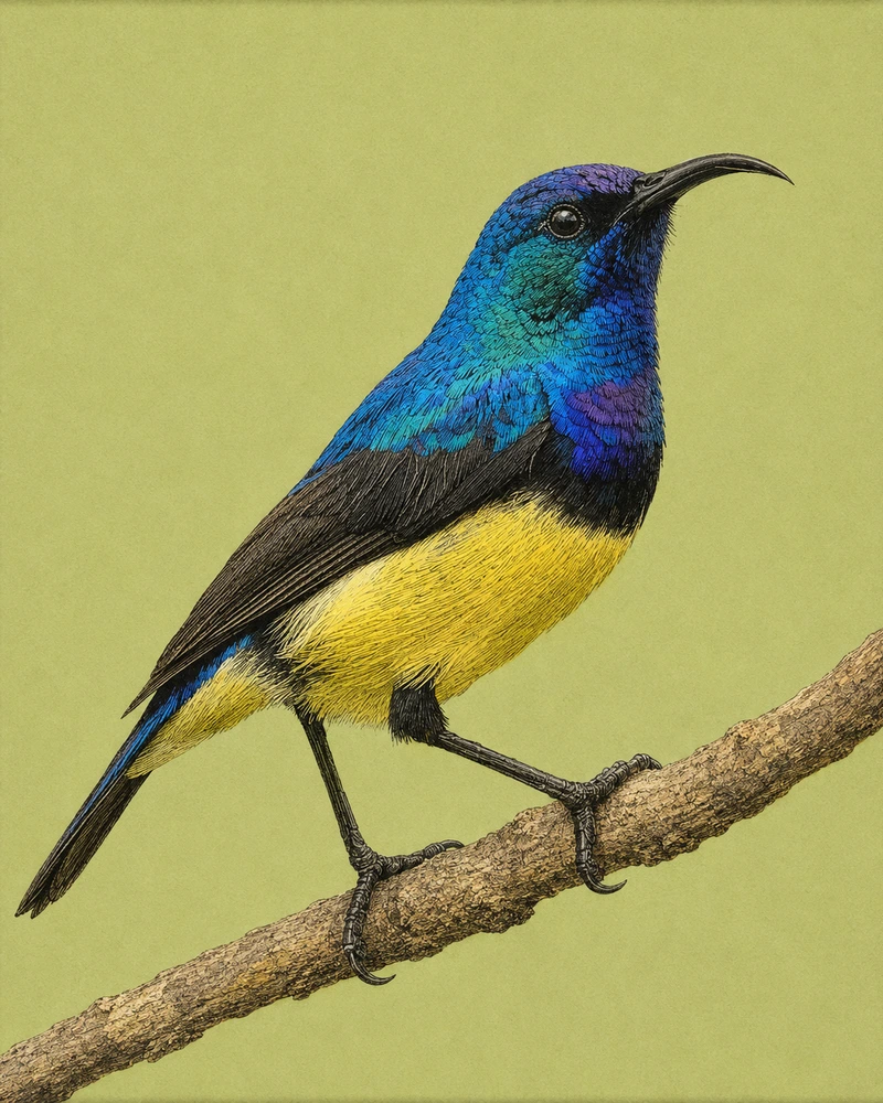 Variable Sunbird, Cinnyris venustus
