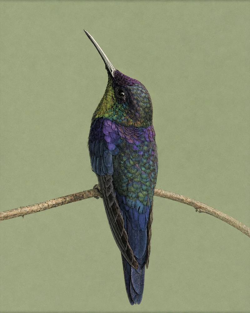 Violet-crowned Woodnymph, Thalurania colombica