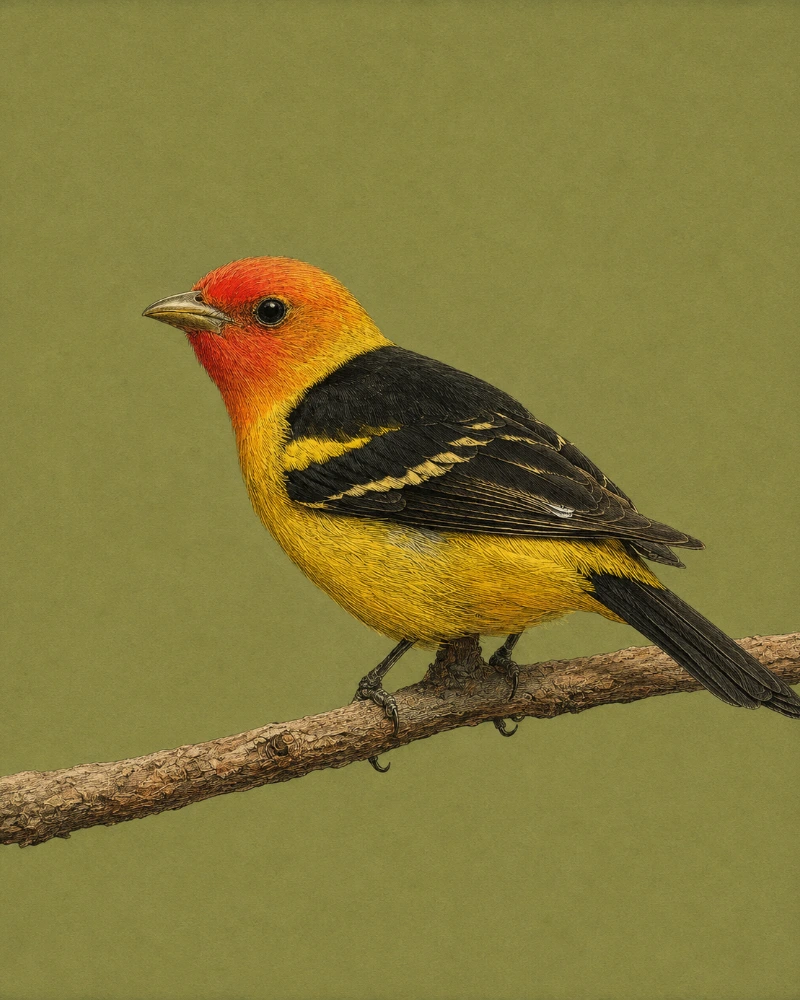 Western Tanager, Piranga ludoviciana