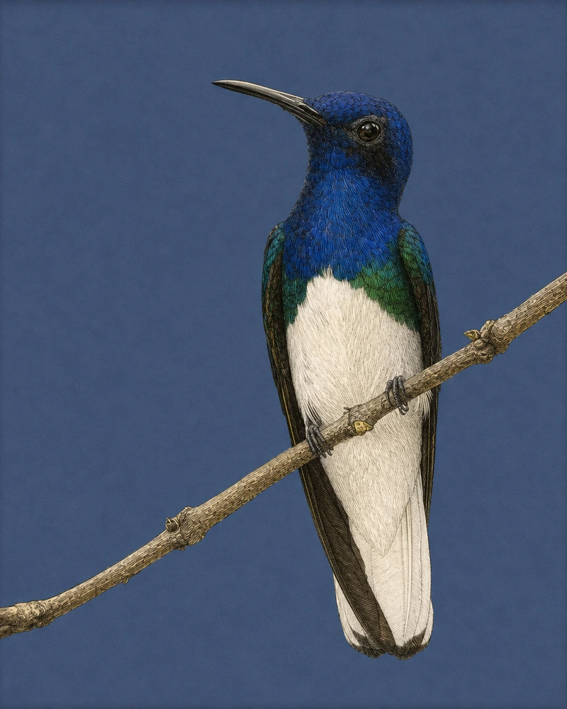 White-necked Jacobin, Florisuga mellivora