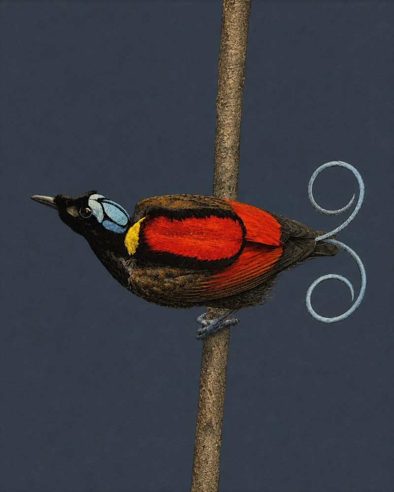 Wilson's Bird-of-Paradise, Cicinnurus respublica