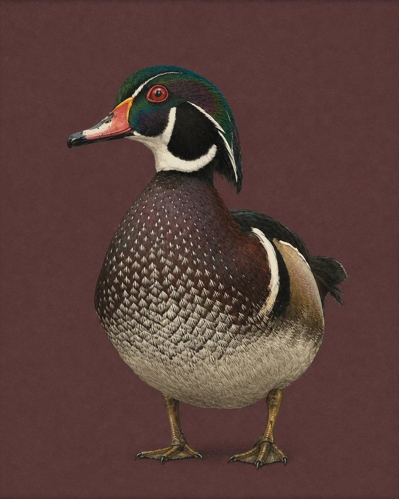Wood Duck, Aix sponsa